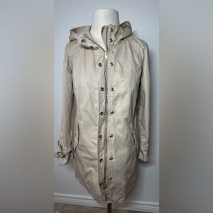 ˗ˏˋ ♡ ˎˊ˗  J. Crew Tan Hooded Trench Coat | Size 0